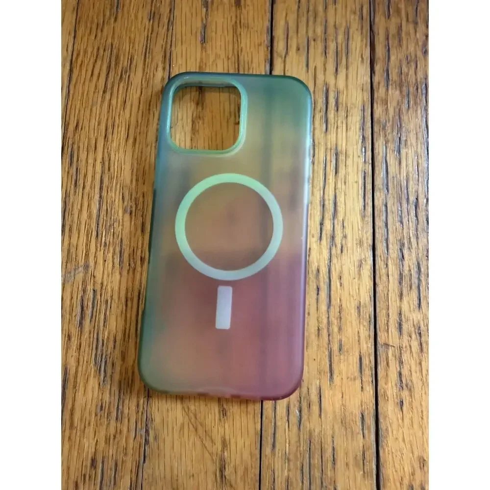 OtterBox Symmetry Series+ MagSafe Case for iPhone 16 Pro Plus Ombre Green Pink